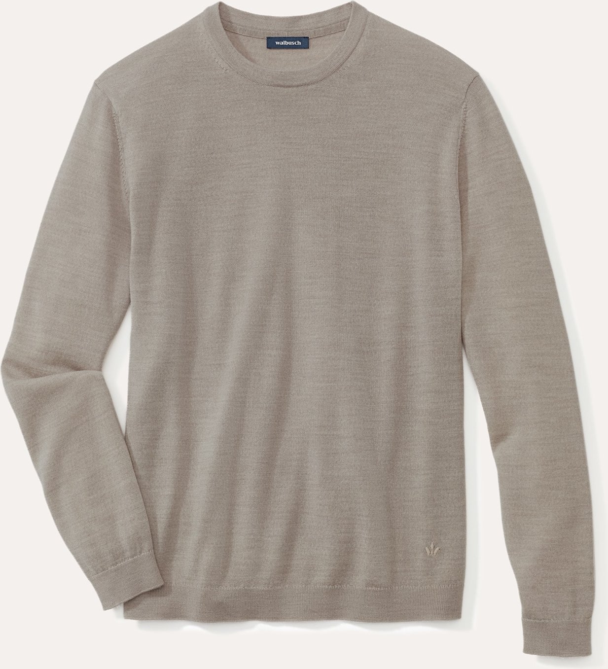 Rundhals-Pullover Merino Extrafein
