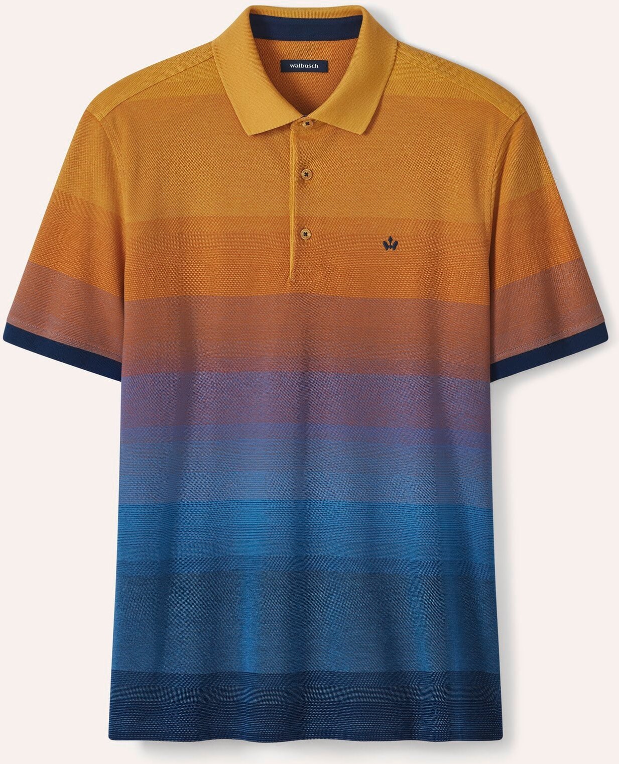 Ombre Streifenpolo Hitzefrei