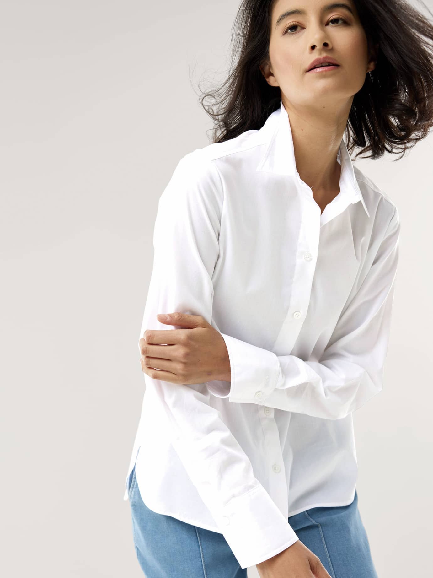 Baumwoll-Bluse Zeitlos