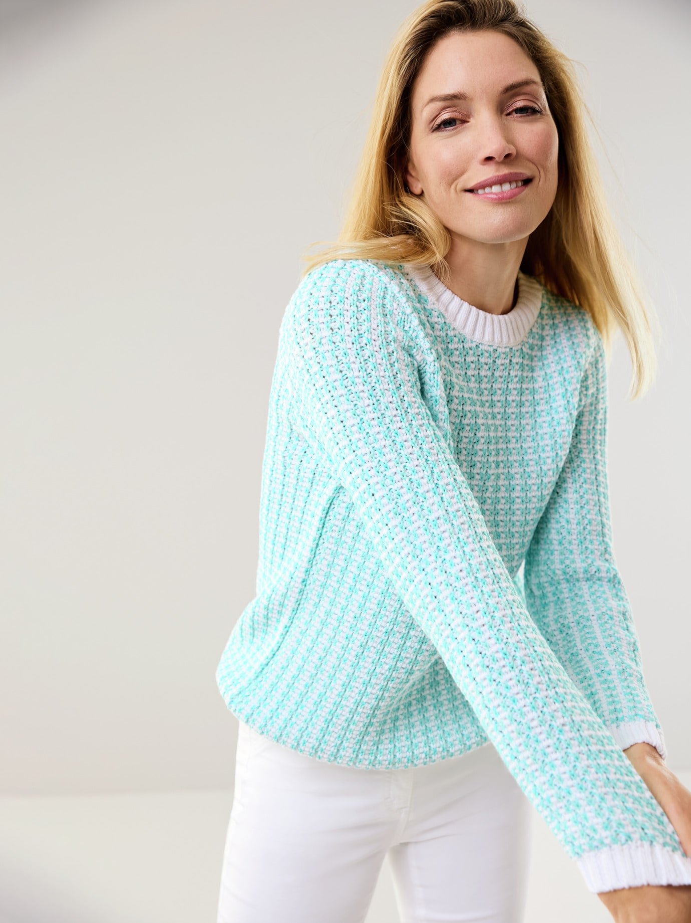 Thumbnail - Bändchen Pullover Bicolor