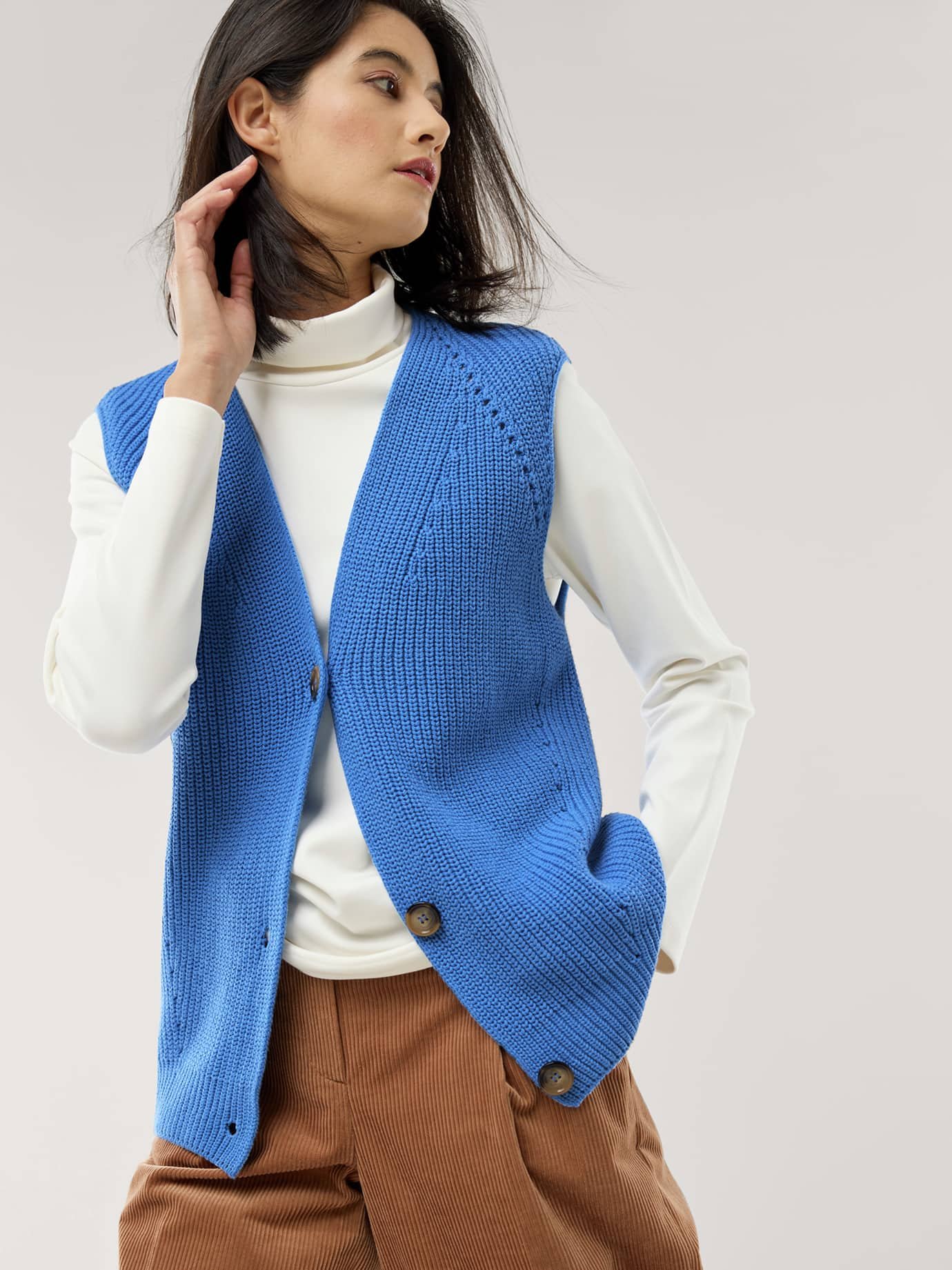 Strickweste Patentmuster