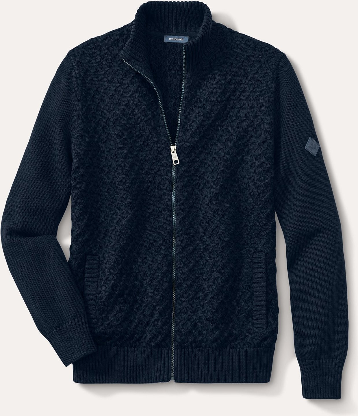 Premium Baumwoll-Strickjacke