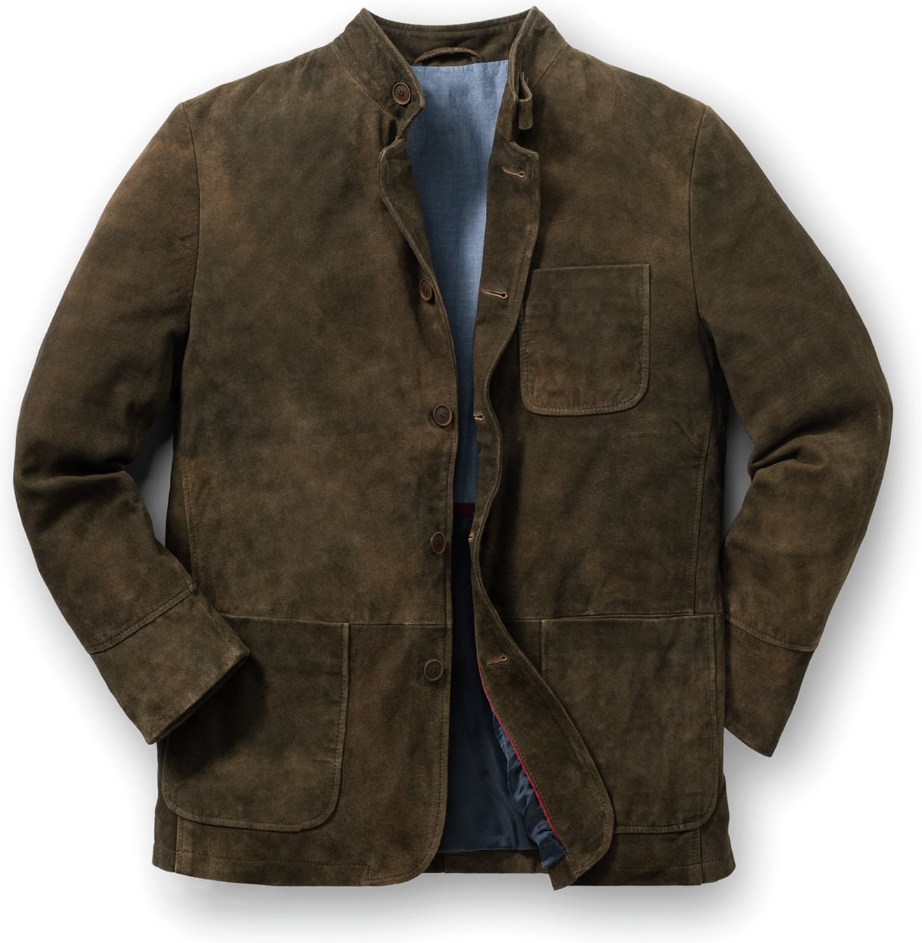 Ziegenvelours-Lederjanker