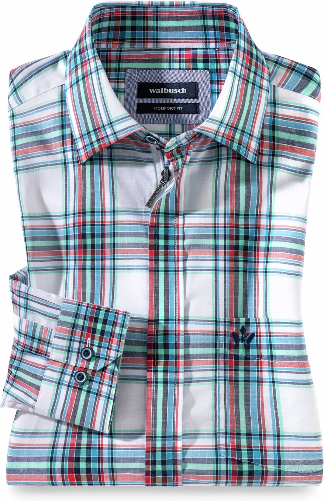 Tropical-Hemd Zip&Go