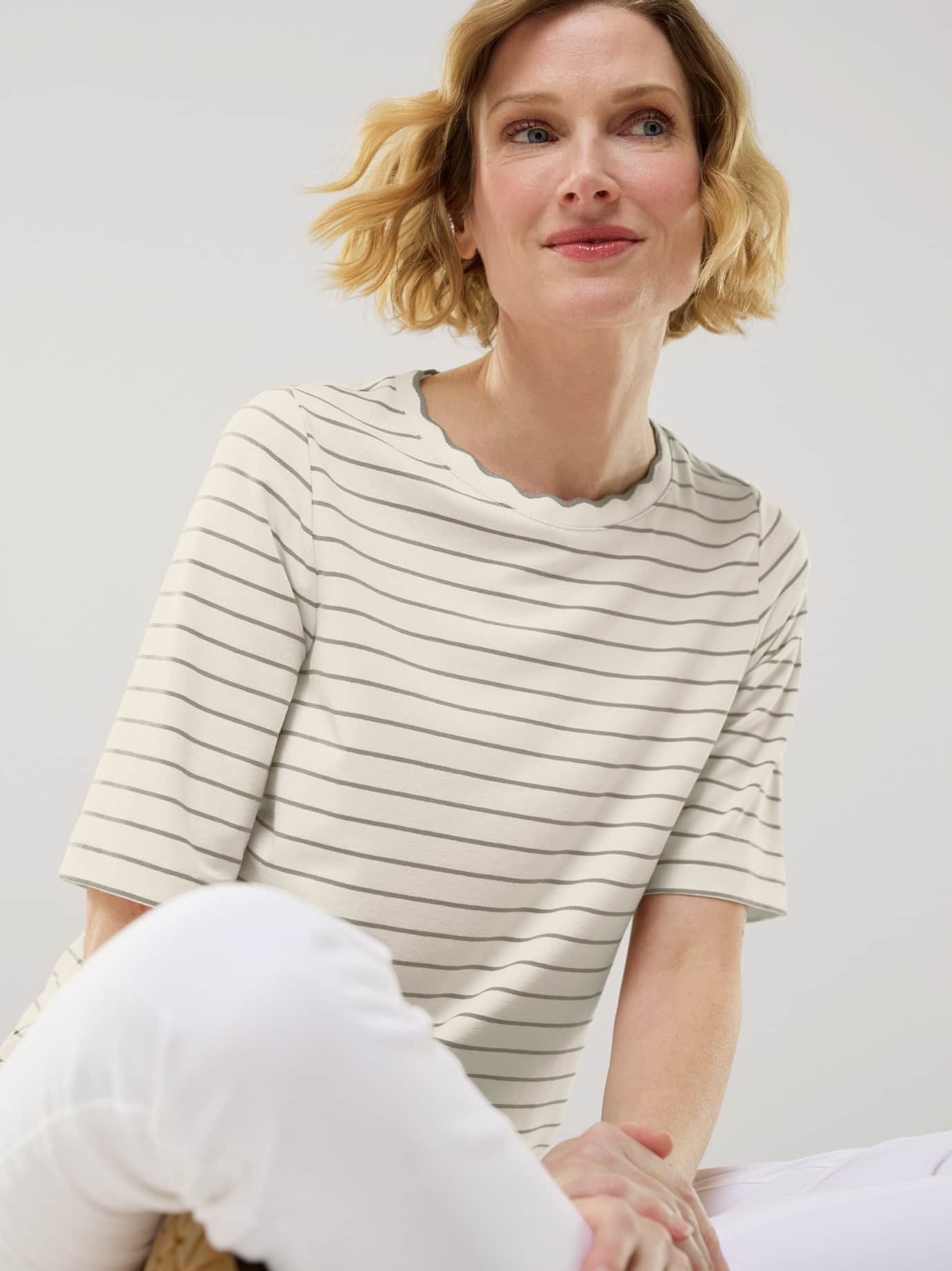 Ringelshirt Wellenband