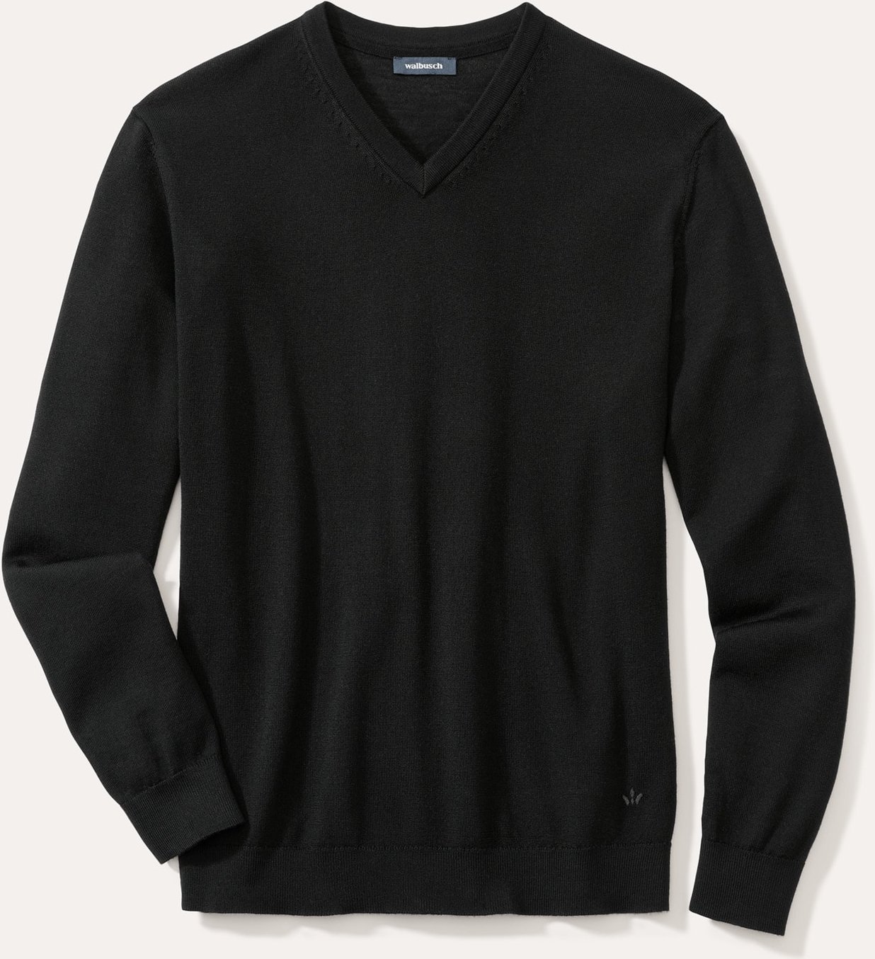 V-Pullover Merino Extrafein