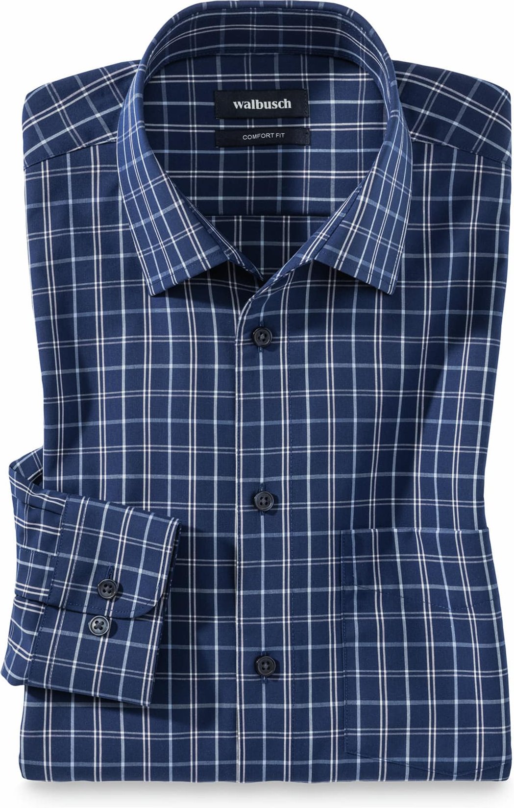 Extraglatt-Hemd Walbusch-Kragen