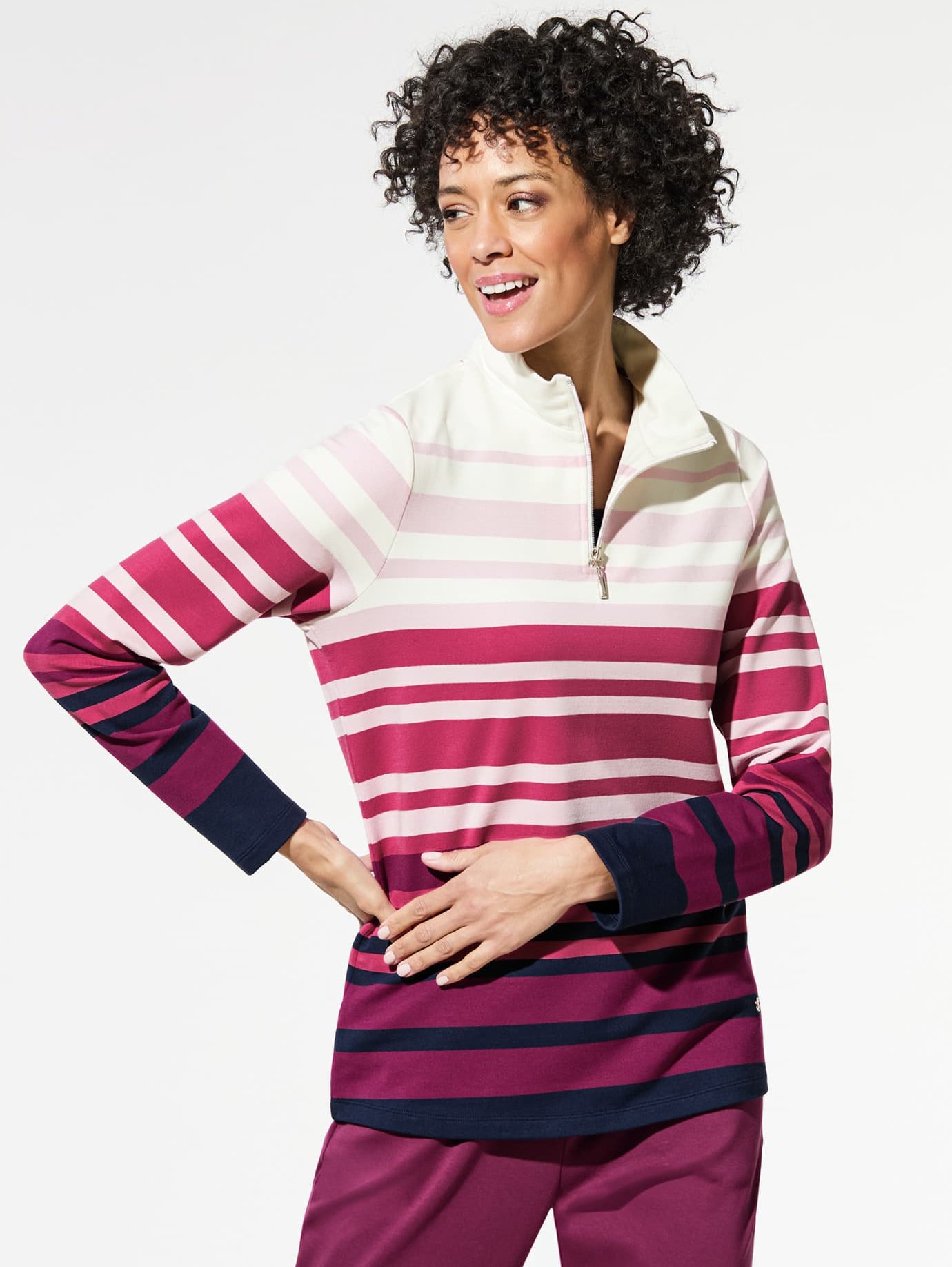 Wohlfühl-Troyer Streifenmix