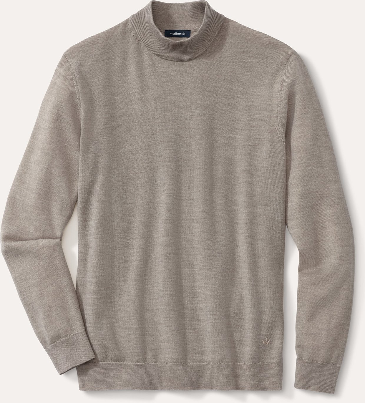 Stehbund-Pullover Merino Extrafein