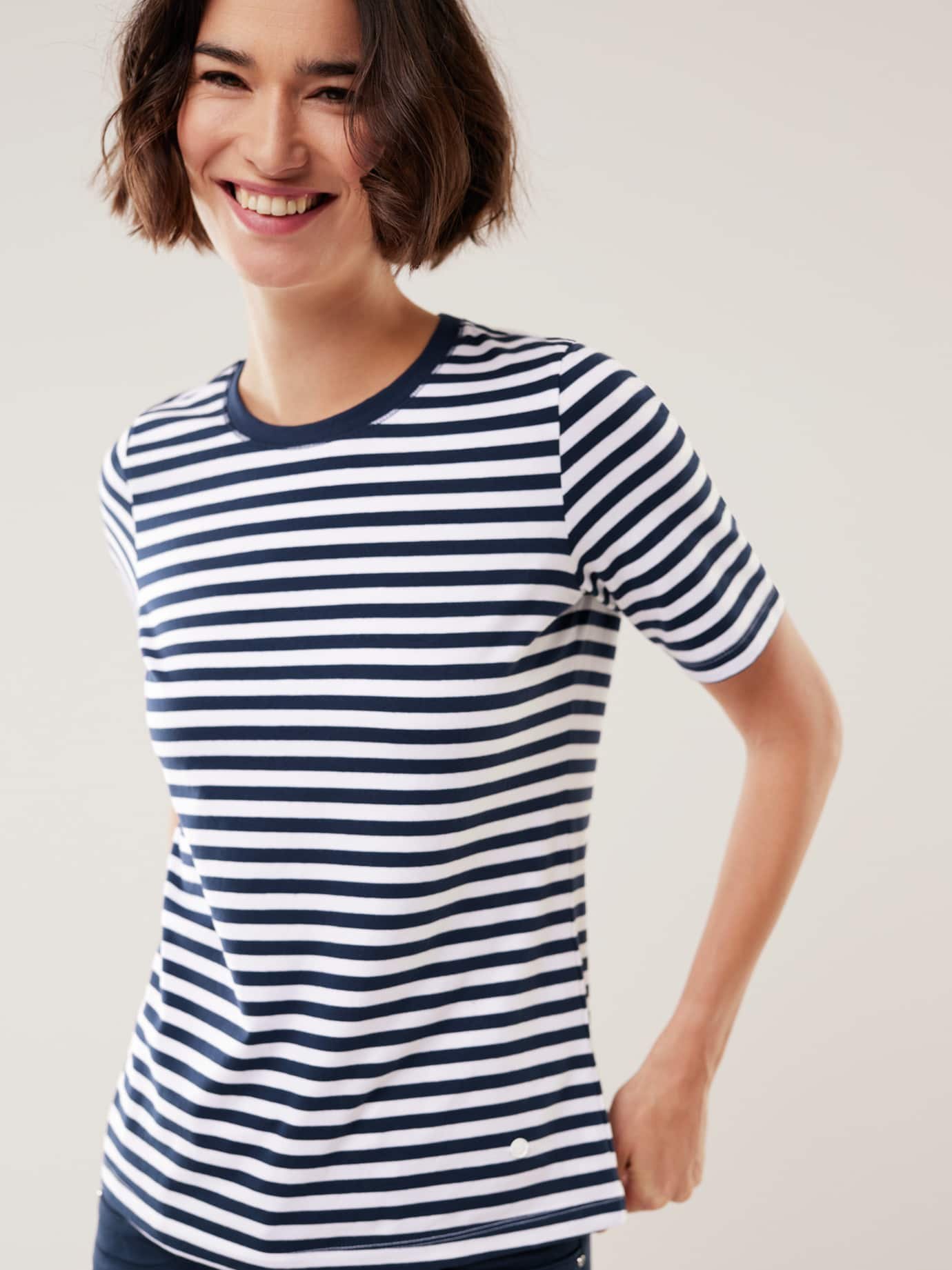 Baumwoll Ringelshirt