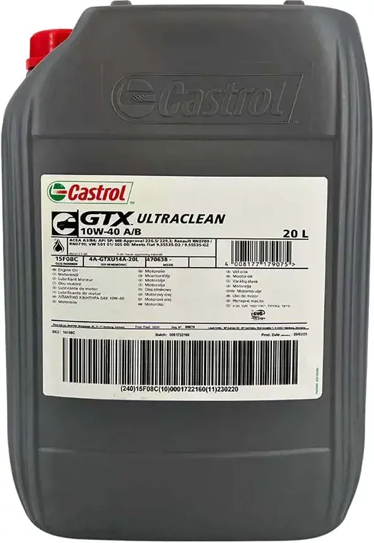 Castrol GTX 10W-40 A/B 20 Liter