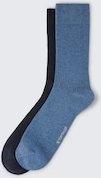 TOM TAILOR Herren Socken im 2er-Pack, blau, Uni, Gr. 39-42
