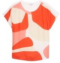 Thumbnail - TOM TAILOR Damen Plus Size - T-Shirt im Material-Mix, rot, Gemustert, Gr. 52