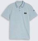 TOM TAILOR Herren Poloshirt mit Ärmeltasche, blau, Meliert, Gr. XXXL