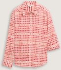 TOM TAILOR Damen Bluse mit Muster, rot, Kariert, Gr. 36