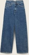 TOM TAILOR Mädchen Wide Leg Jeans mit Stretch, blau, Uni, Gr. 140