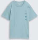 Thumbnail - TOM TAILOR Jungen T-Shirt mit Print, blau, Uni, Gr. 176