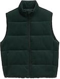 Thumbnail - TOM TAILOR DENIM Herren Relaxed Fit Puffer-Weste aus Cord, grün, Uni, Gr. S