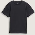 TOM TAILOR Jungen T-Shirt mit Print, schwarz, Uni, Gr. 152