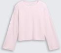 TOM TAILOR Mädchen Cropped Strickpullover, rosa, Uni, Gr. 128