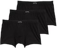 TOM TAILOR Herren Kurze Boxershorts im 3er-Pack, schwarz, Uni, Gr. XXL/8