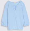 TOM TAILOR Damen Blusenshirt mit Streifenmuster, blau, Gestreift, Gr. L