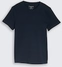 TOM TAILOR Damen Basic T-Shirt aus Baumwolle, blau, Uni, Gr. XXXL