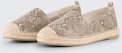 TOM TAILOR Damen Flache Espadrilles mit Animal-Print, beige, Animalprint, Gr. 39
