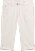 TOM TAILOR Damen Tapered Relaxed Capri Hose, braun, Gestreift, Gr. 36