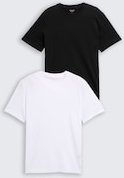 TOM TAILOR Herren T-Shirts aus Baumwolle im 2er-Pack, weiß, Uni, Gr. XL