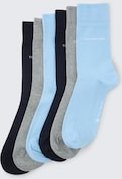 TOM TAILOR Herren Socken im 6er-Pack, blau, Uni, Gr. 39-42
