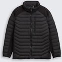 TOM TAILOR Herren Plus Size - Hybrid Lightweight Steppjacke mit Stehkragen, schwarz, Uni, Gr. 3XL
