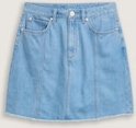 TOM TAILOR DENIM Damen Mini-Jeansrock, blau, Uni, Gr. XS