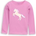 TOM TAILOR Mädchen Langarmshirt mit Wendepailletten, rosa, Uni, Gr. 92/98