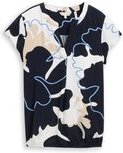 Thumbnail - TOM TAILOR Damen Bluse mit Muster, blau, Geblümt, Gr. 38