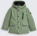 TOM TAILOR Jungen Arctic Parka mit Kapuze, grün, Uni, Gr. 92/98