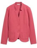 Thumbnail - TOM TAILOR Damen Slim Fit Blazer mit Ottoman Struktur, rot, Uni, Gr. L