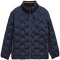Thumbnail - TOM TAILOR Herren Plus Size - Hybrid Lightweight Steppjacke mit verstaubarer Kapuze, blau, Uni, Gr. 3XL