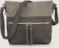 TOM TAILOR Damen TTELLEN M Umhängetasche mit Colour-Blocking, grau, Uni, Gr. ONESIZE