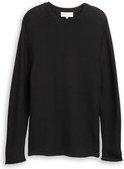 Thumbnail - TOM TAILOR DENIM Herren Relaxed Fit Strickpullover, schwarz, Uni, Gr. L