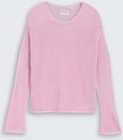 TOM TAILOR Mädchen Cropped Strickpullover, rosa, Uni, Gr. 140