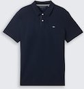 Thumbnail - TOM TAILOR Herren Piqué Poloshirt aus Baumwolle, blau, Uni, Gr. S