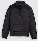 TOM TAILOR Herren Lightweight Hybrid Steppjacke, schwarz, Uni, Gr. XXXL
