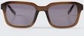 TOM TAILOR Unisex Rechteckige Sonnenbrille, braun, Uni, Gr. ONESIZE