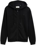 Thumbnail - TOM TAILOR DENIM Herren Hoodie Sweatjacke mit Logo-Print, schwarz, Uni, Gr. XXL