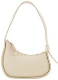 TOM TAILOR DENIM Damen TTSANDRINA Schultertasche mit asymmetrischer Form, weiß, Uni, Gr. ONESIZE