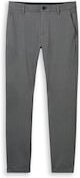 TOM TAILOR Herren TTTRAVIS SLIM Chino Hose aus Piqué Jersey, schwarz, Uni, Gr. 34/34