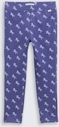 TOM TAILOR Mädchen Leggings mit Allover-Print, blau, Gemustert, Gr. 92/98
