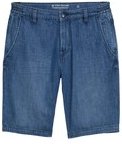 Thumbnail - TOM TAILOR Herren TTMARVIN STRAIGHT ULTRALIGHT Jeans Shorts, blau, Uni, Gr. 33