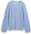 Thumbnail - TOM TAILOR Damen Langarmshirt mit Muster, blau, Gemustert, Gr. XS